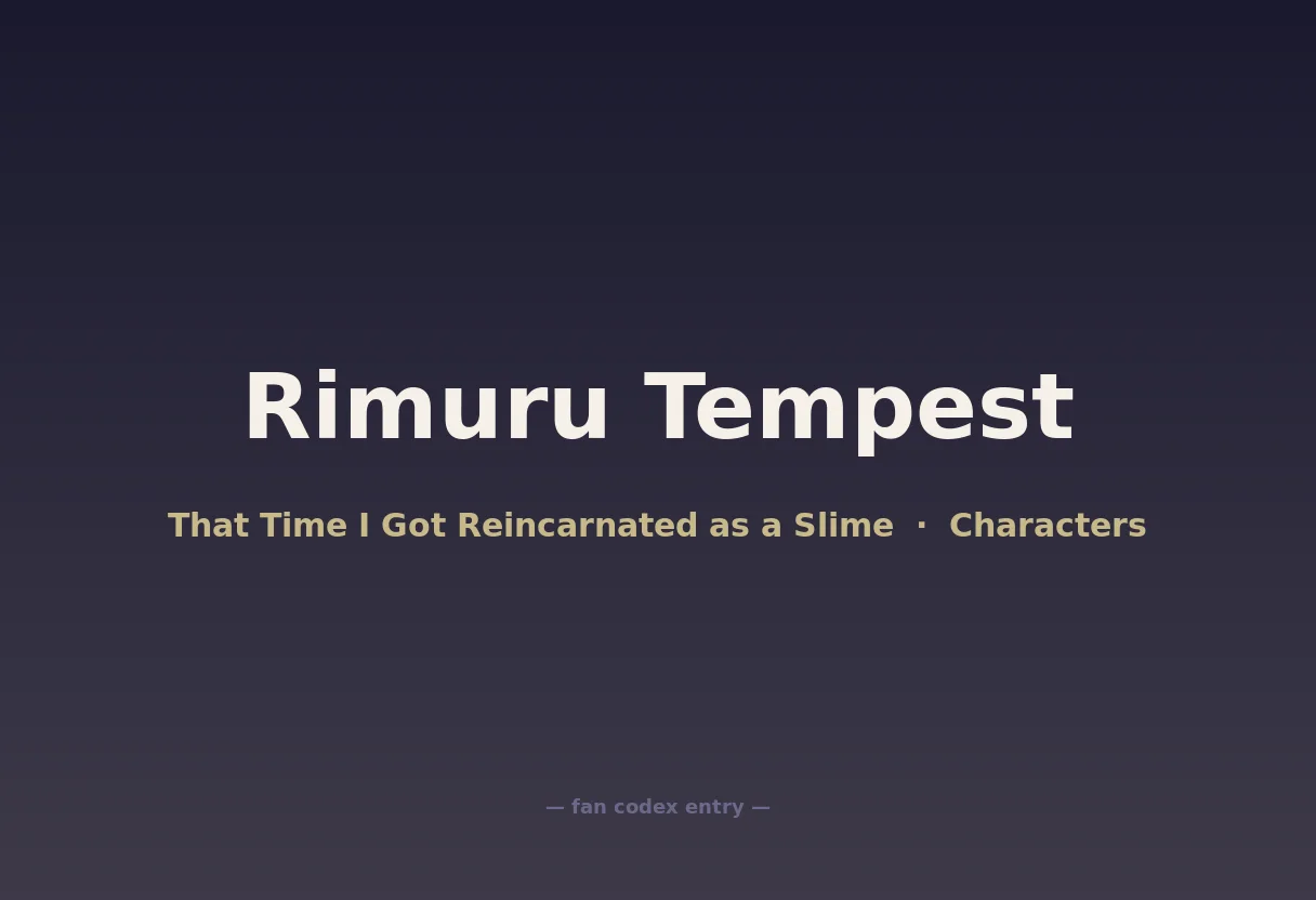 Rimuru Tempest