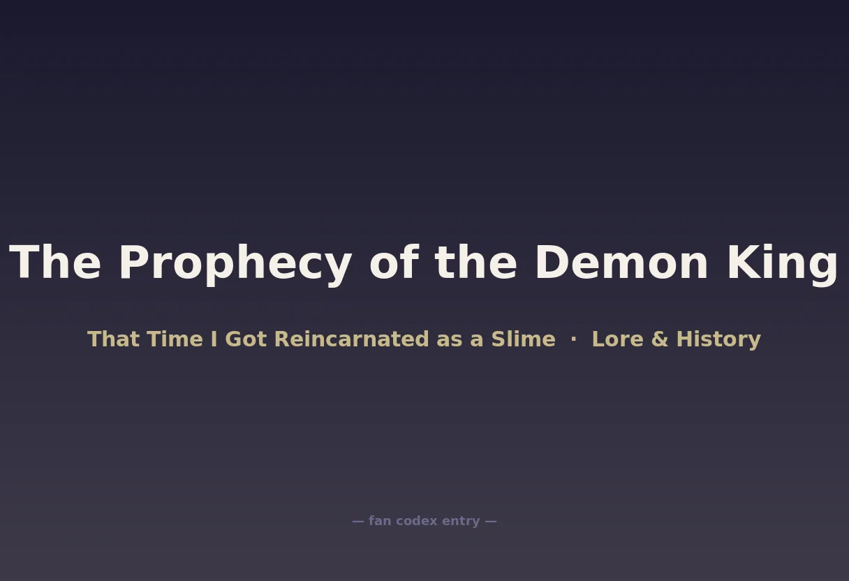 The Prophecy of the Demon King